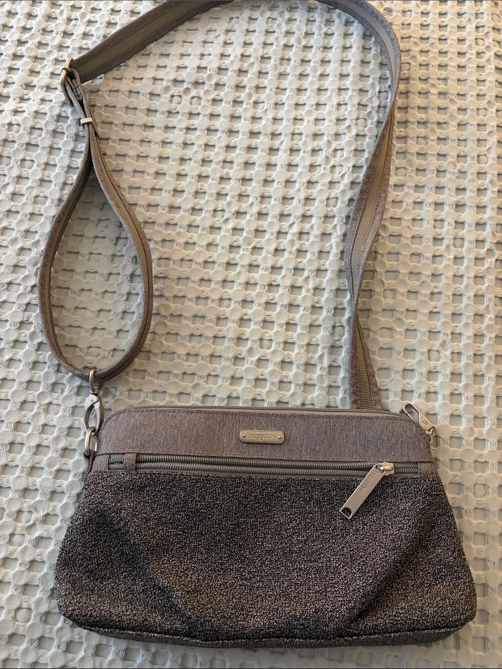 Baggallini Gray Crossbody Bag